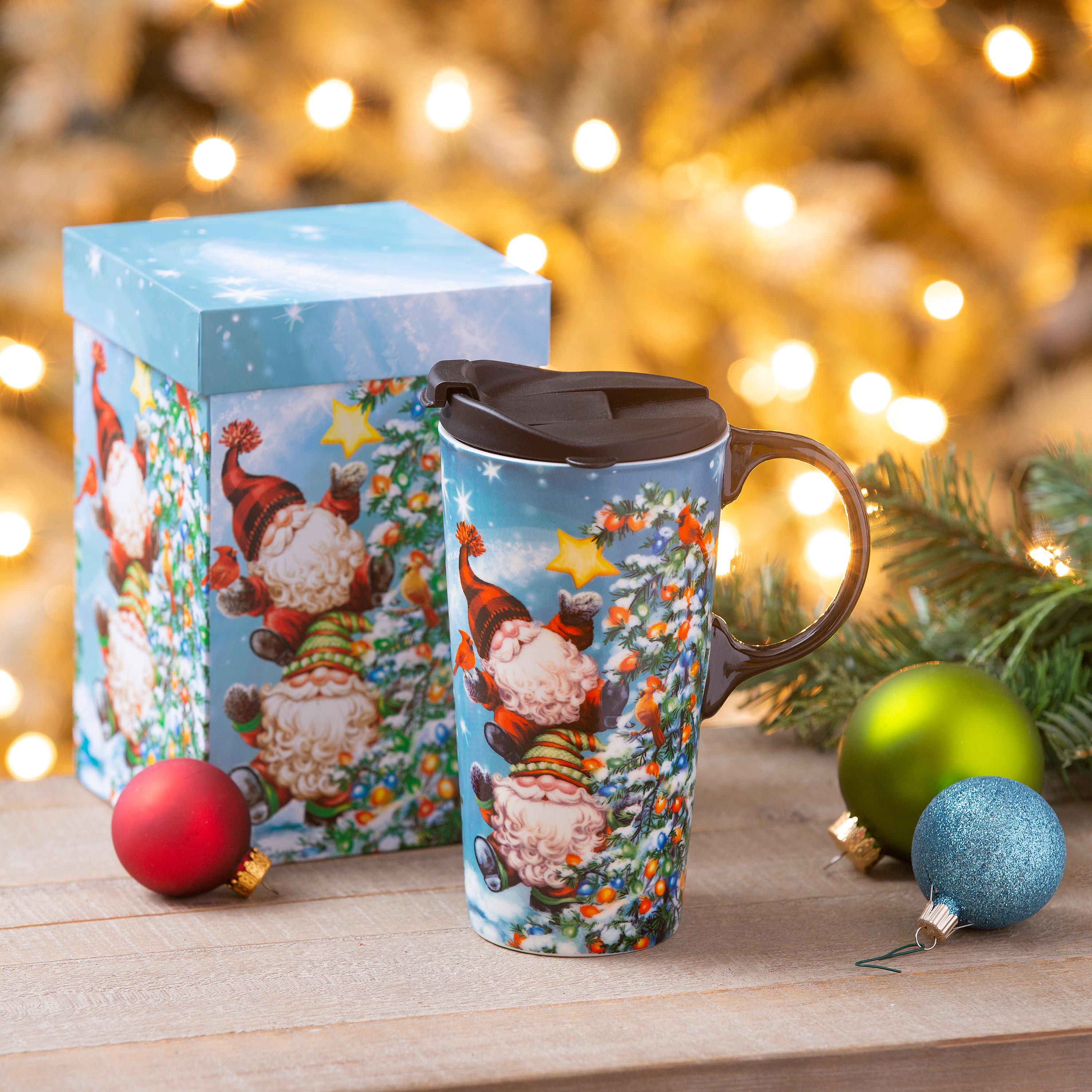 Starbucks Christmas Holiday Gnome & Christmas Tree high quality Ceramic Cups