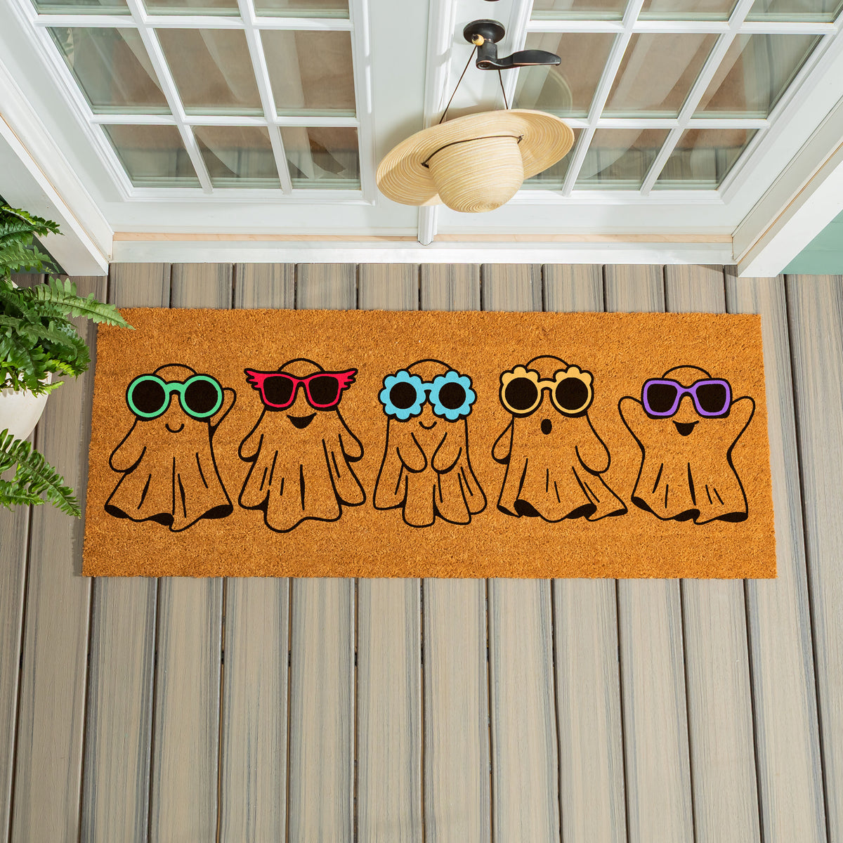 Evergreen Summerween Creep it Real Coir Mat 152x61cm 2