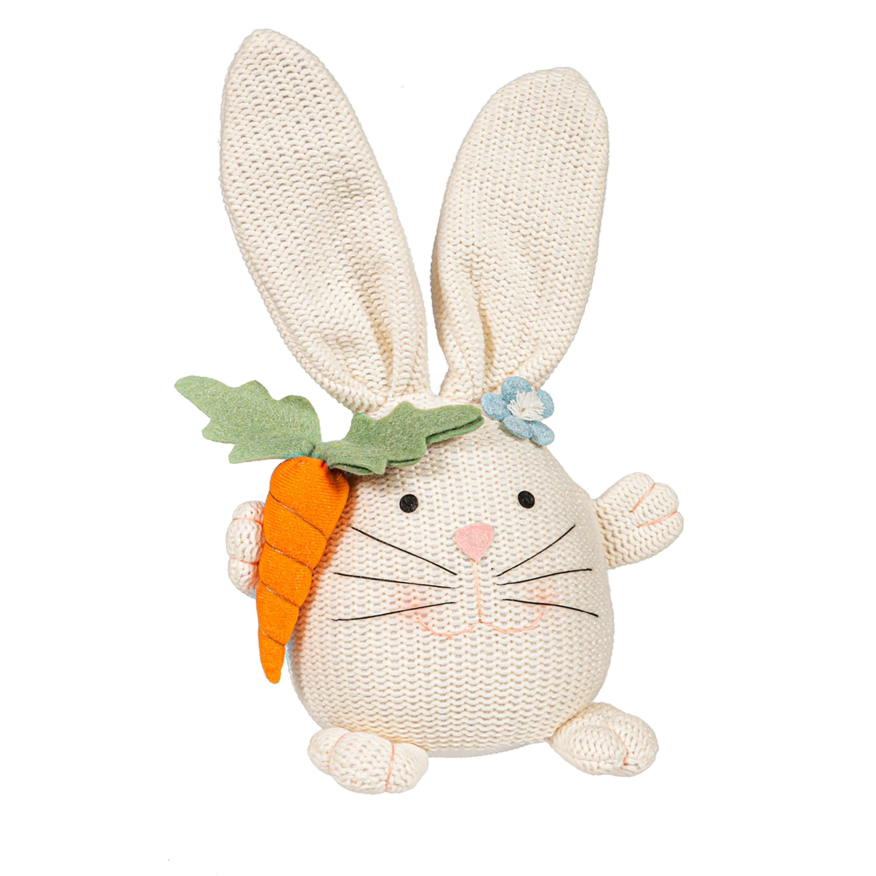 Fabric Whimisical Bunny Table Decor – Evergreen