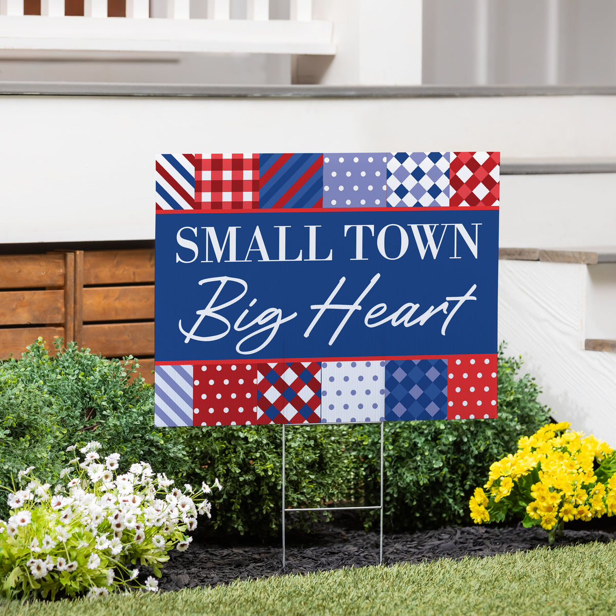 Evergreen American Classic Stars & Stripes Yard Sign 24x18 2
