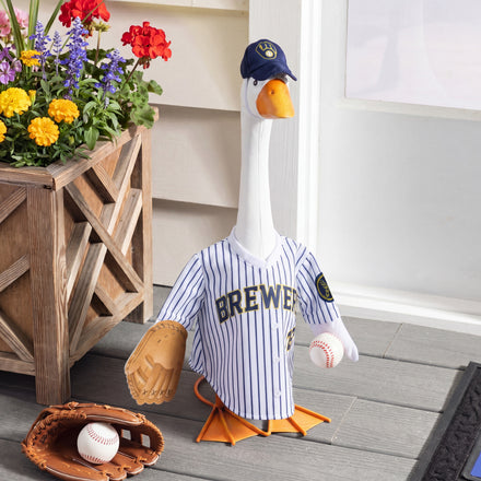 Milwaukee Brewers Sports Porch Goose Uniform