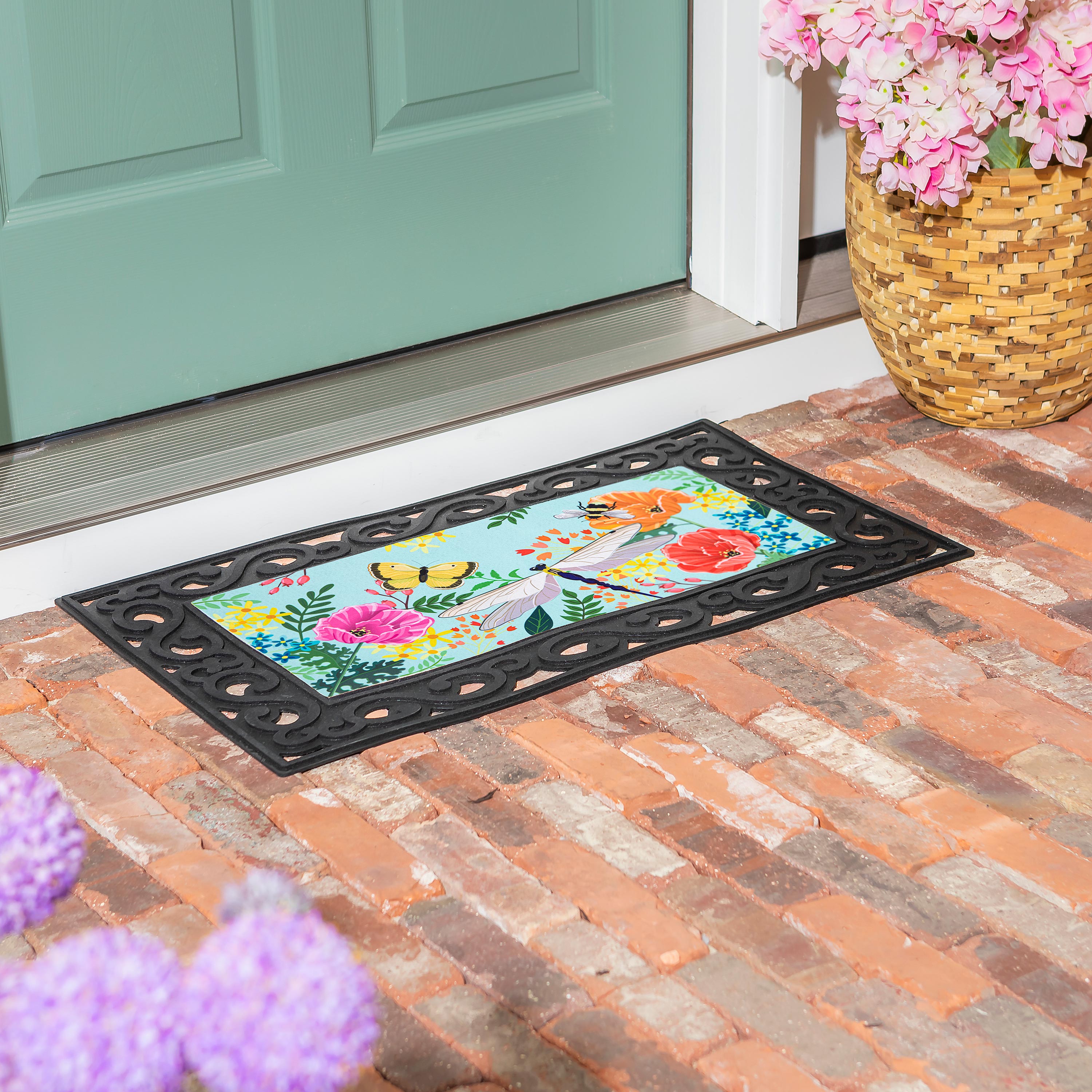 Greenhouse Garden Welcome Friends Sassafras Switch Mat – Evergreen