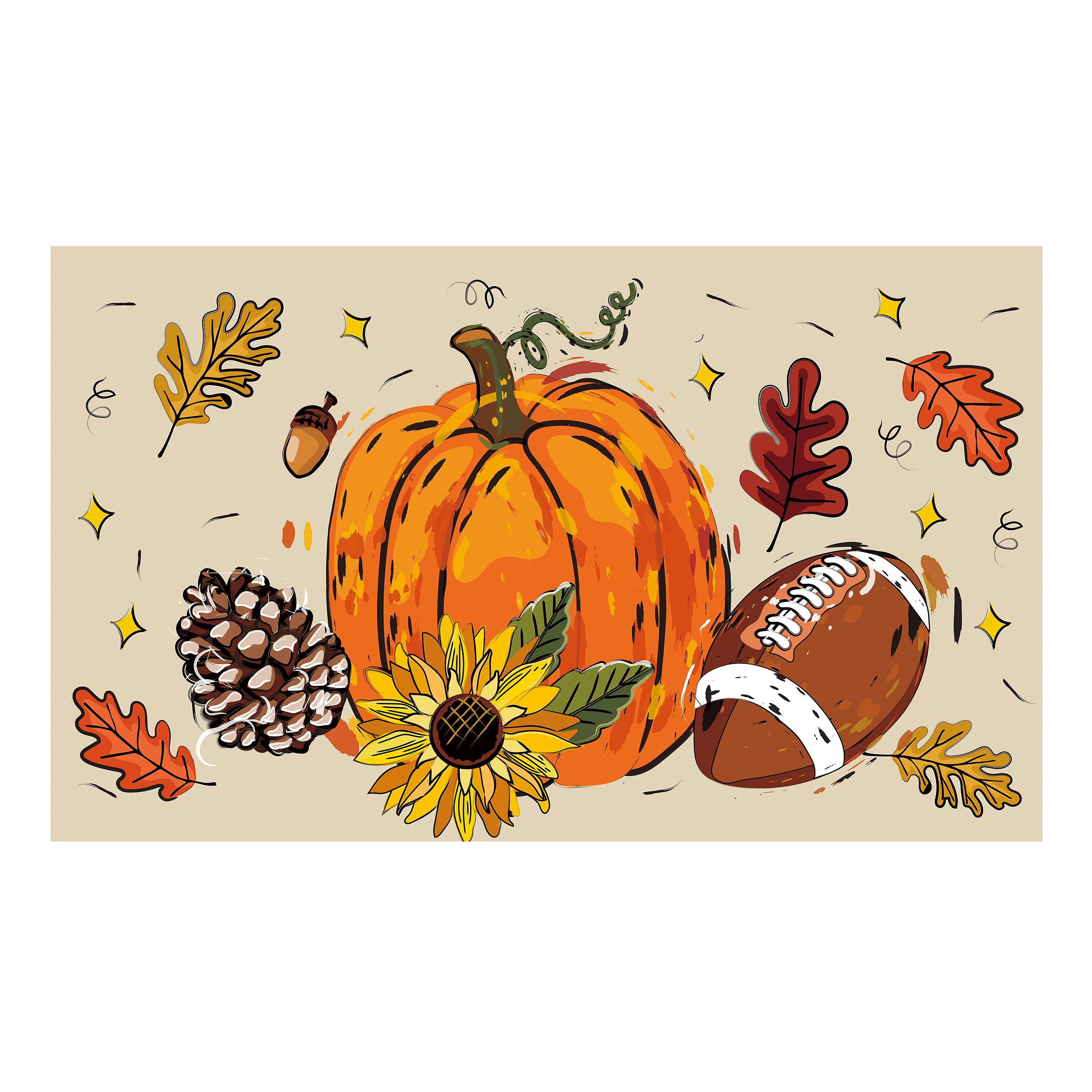 Tis The Season Fall Sassafras Switch Mat – Evergreen