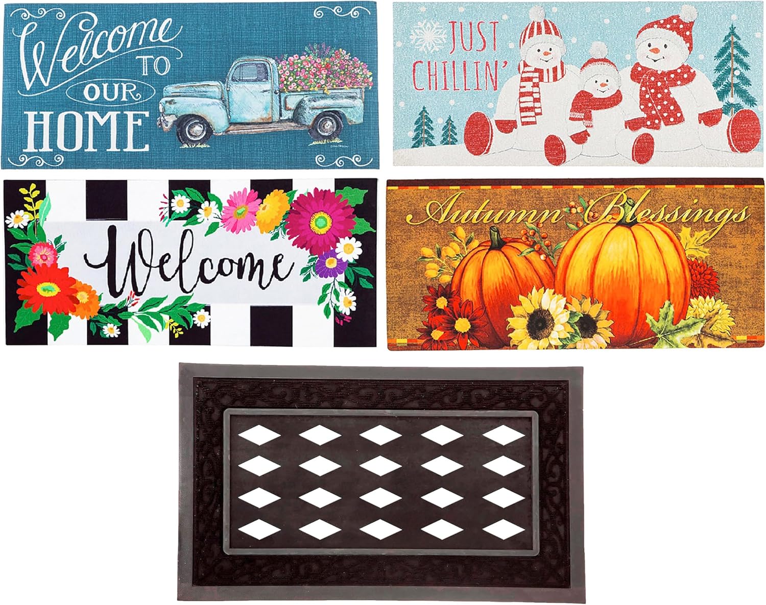 Sassafras All Seasons Set of 5 Interchangeable Mats and Tray | My
