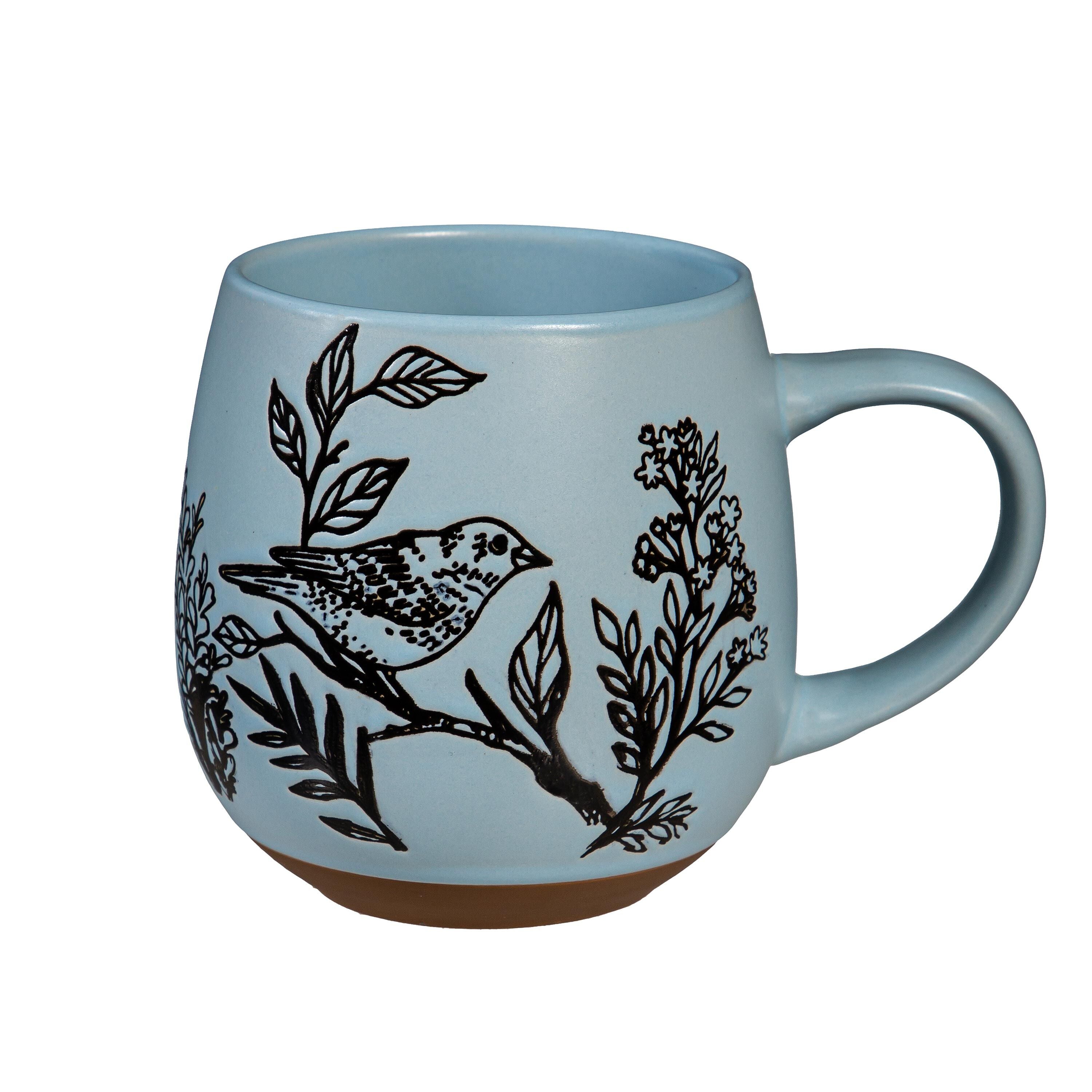 Artisan Series VII Blue Ceramic Cup, 15oz, Giftbox – Evergreen