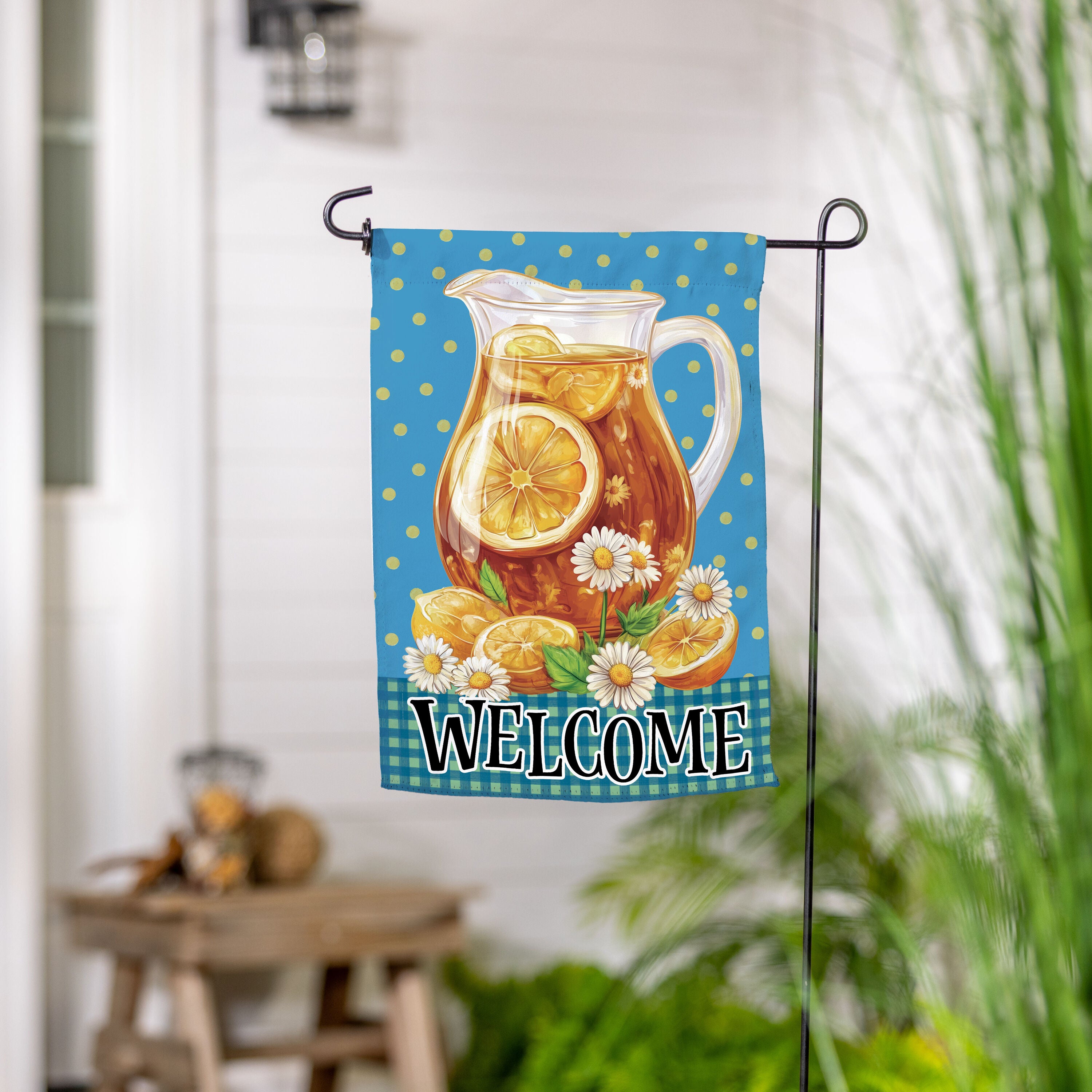 Evergreen Sweet Tea Welcome Garden Flag - Thumbnail 3