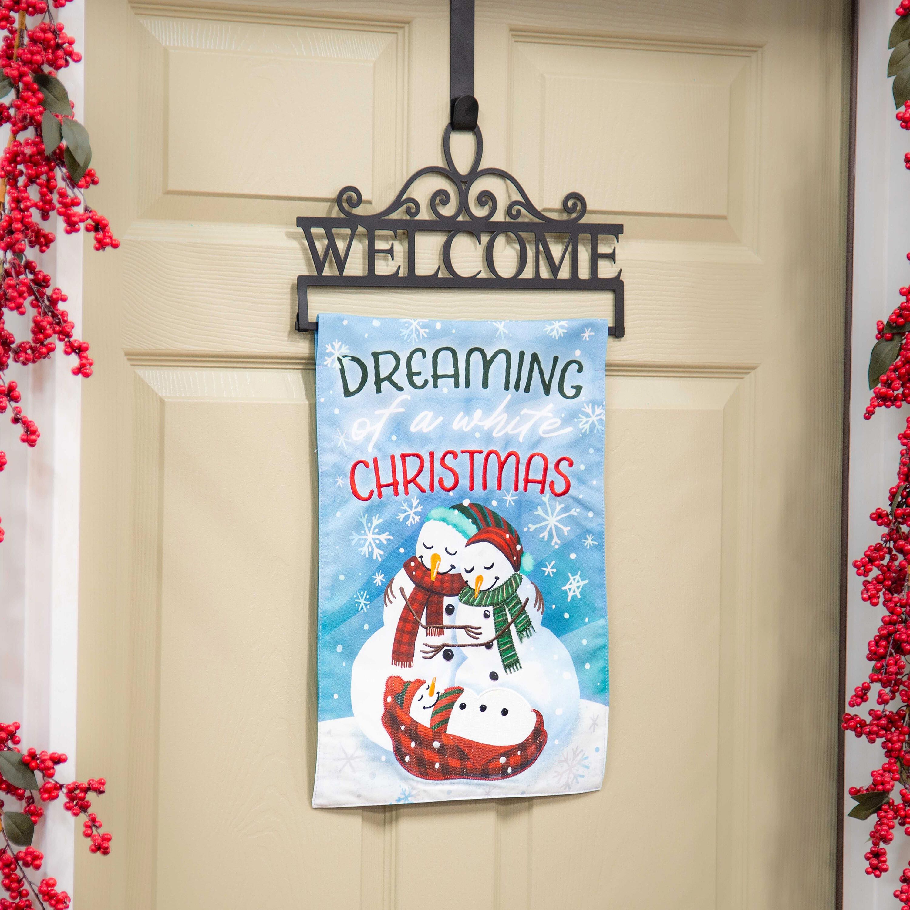 Evergreen Garden Flag Door Hanger - Thumbnail 4