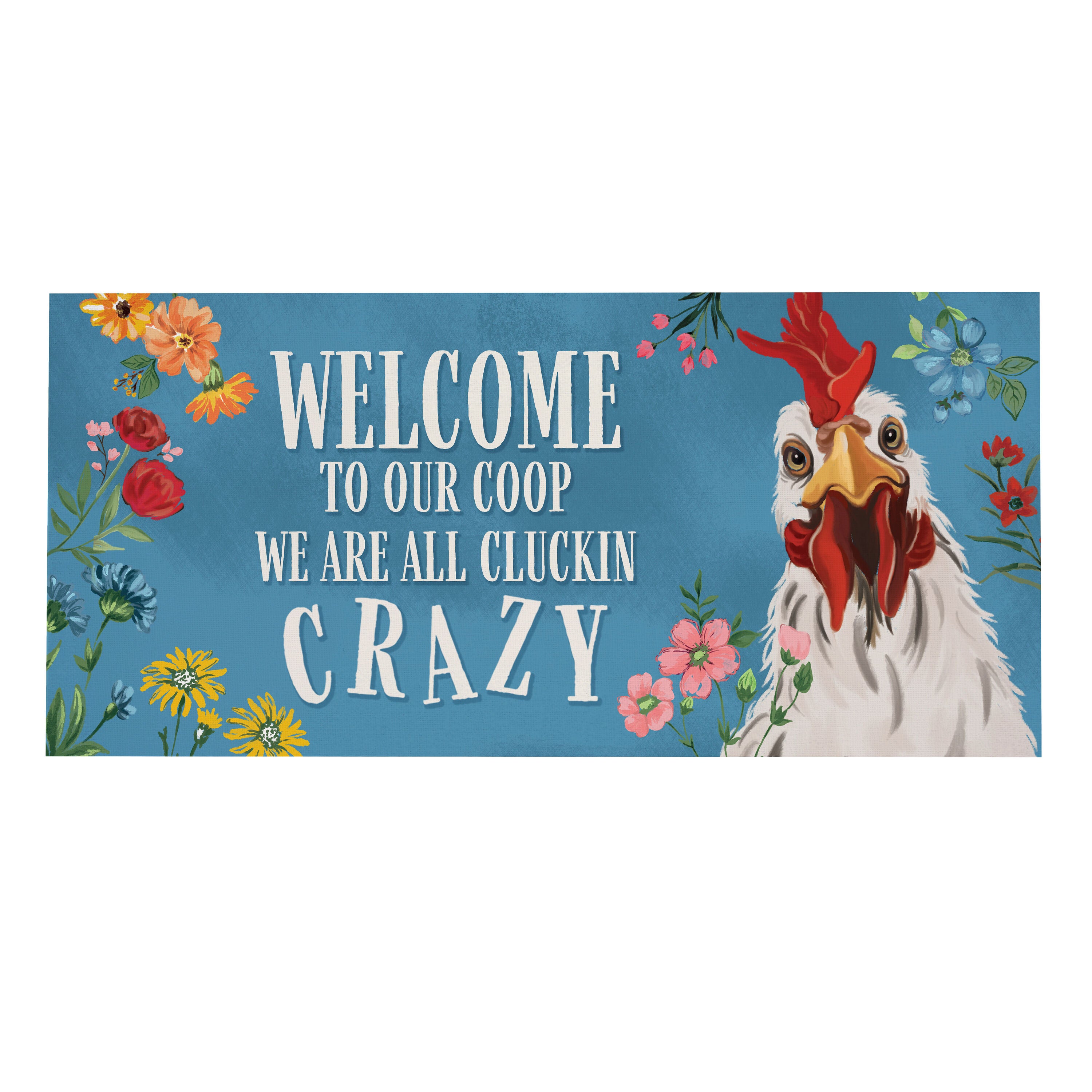 Petal & Plow Crazy Coop Sassafras Switch Mat – Evergreen