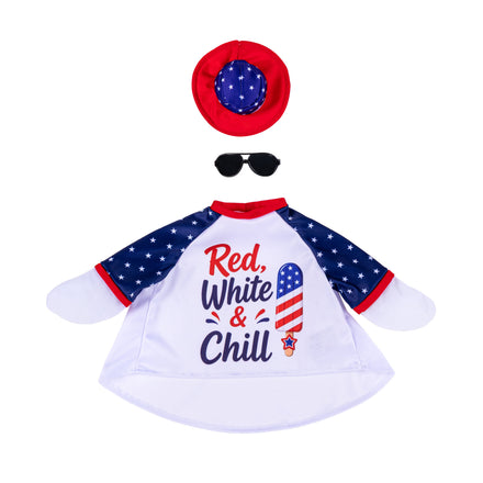 Giddy the Goose Outfit, Red, White & Chill Beau