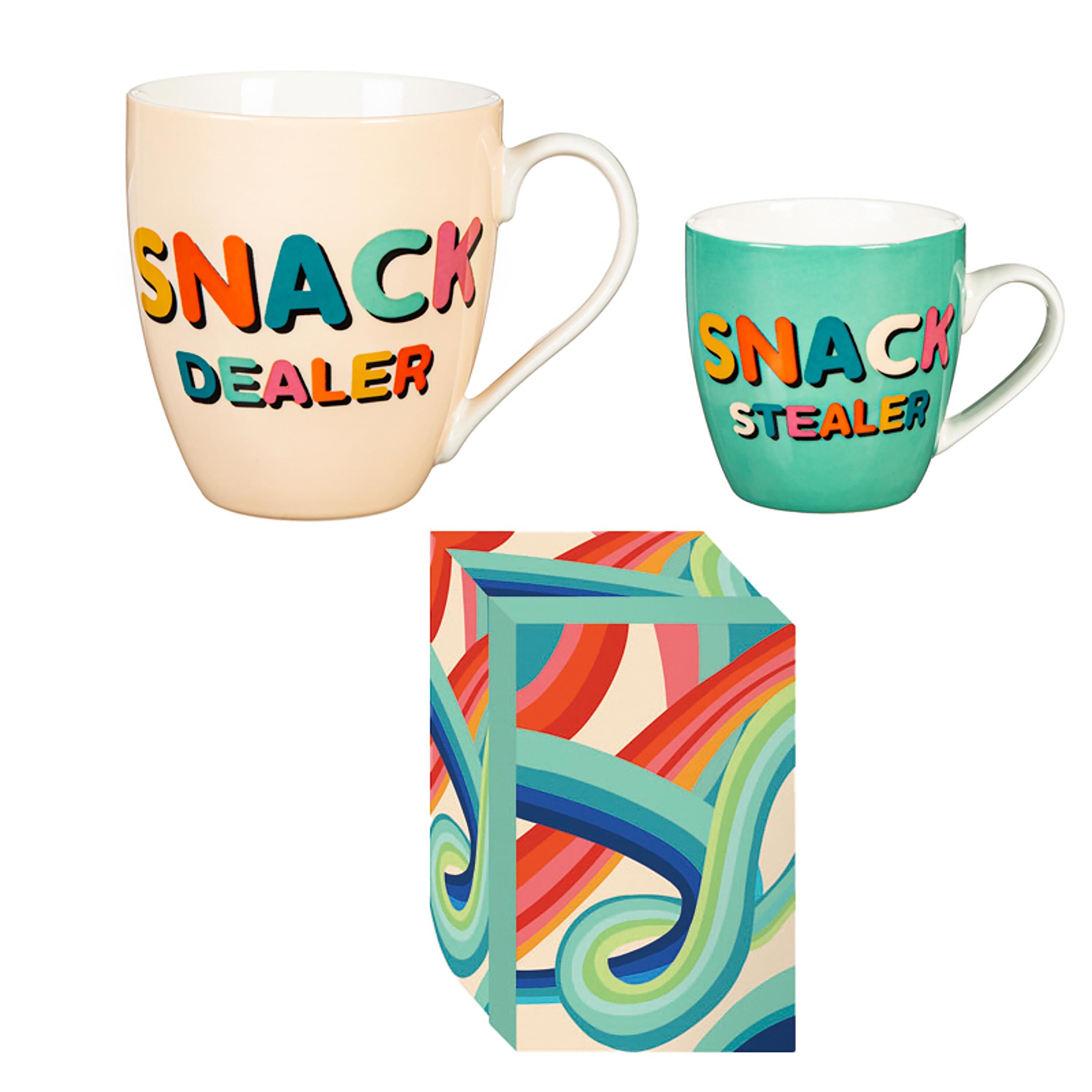 s*a様 CUP BUT NOT CAKE 未開封 シュリンク付き 3個 Mommy and Me Ceramic Cup Giftset, 17oz. & 7oz., Snack Dealer/Snack