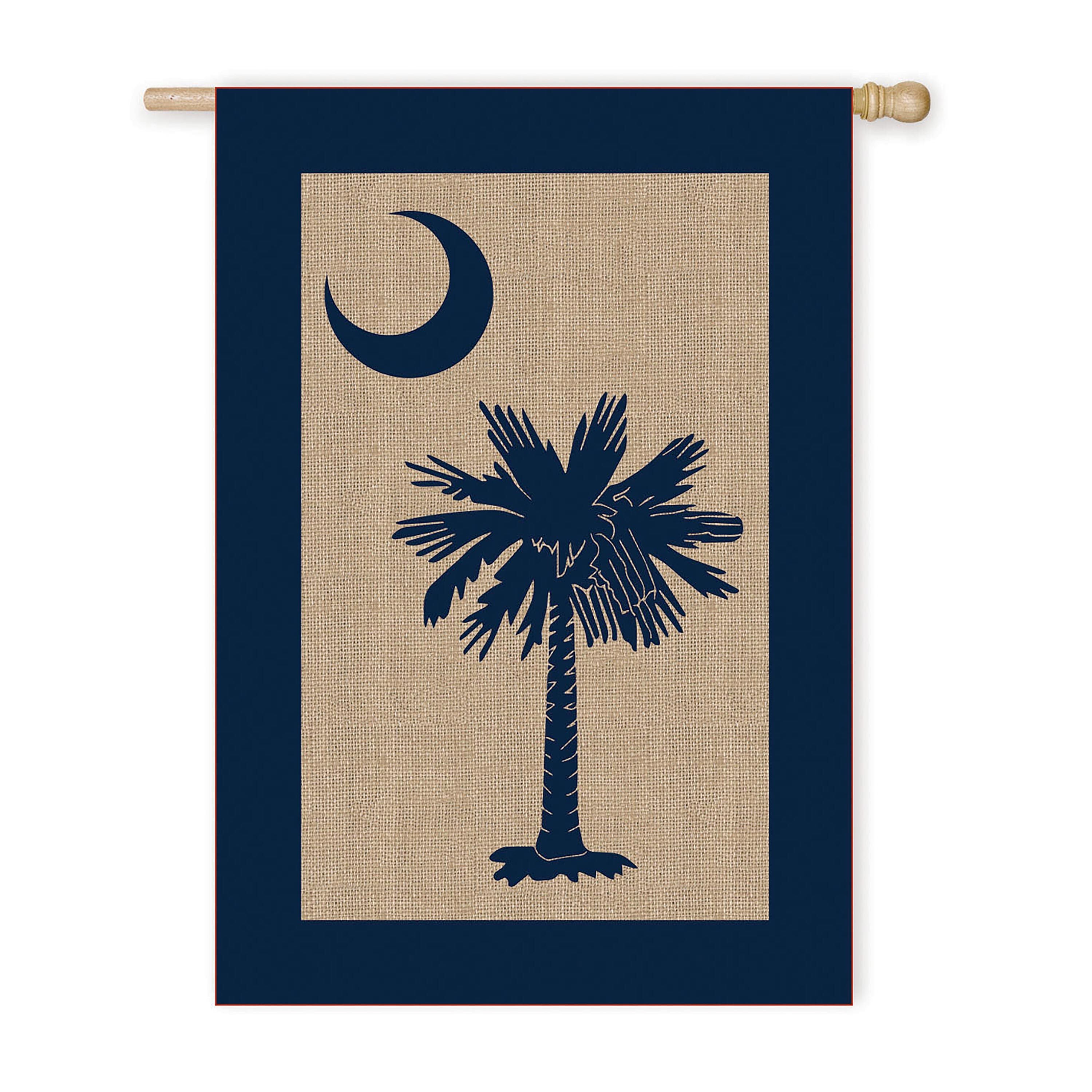 Evergreen South Carolina Palmetto House Flag