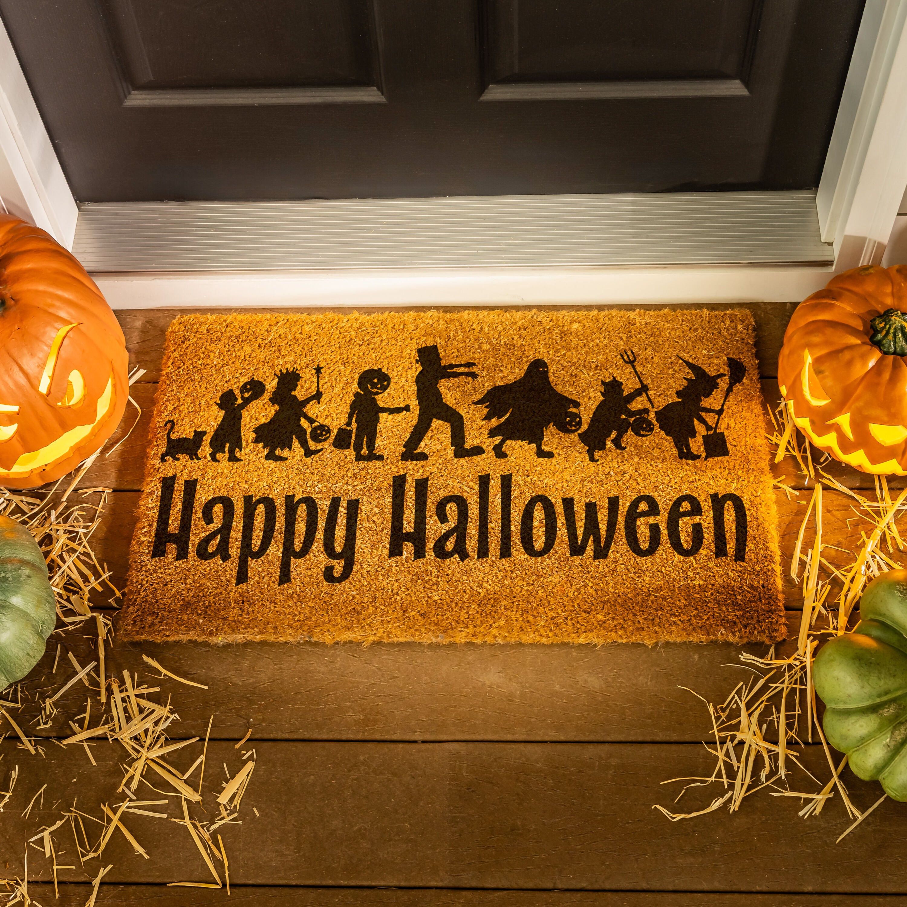 Evergreen Haunted House Coir Mat - Thumbnail 2