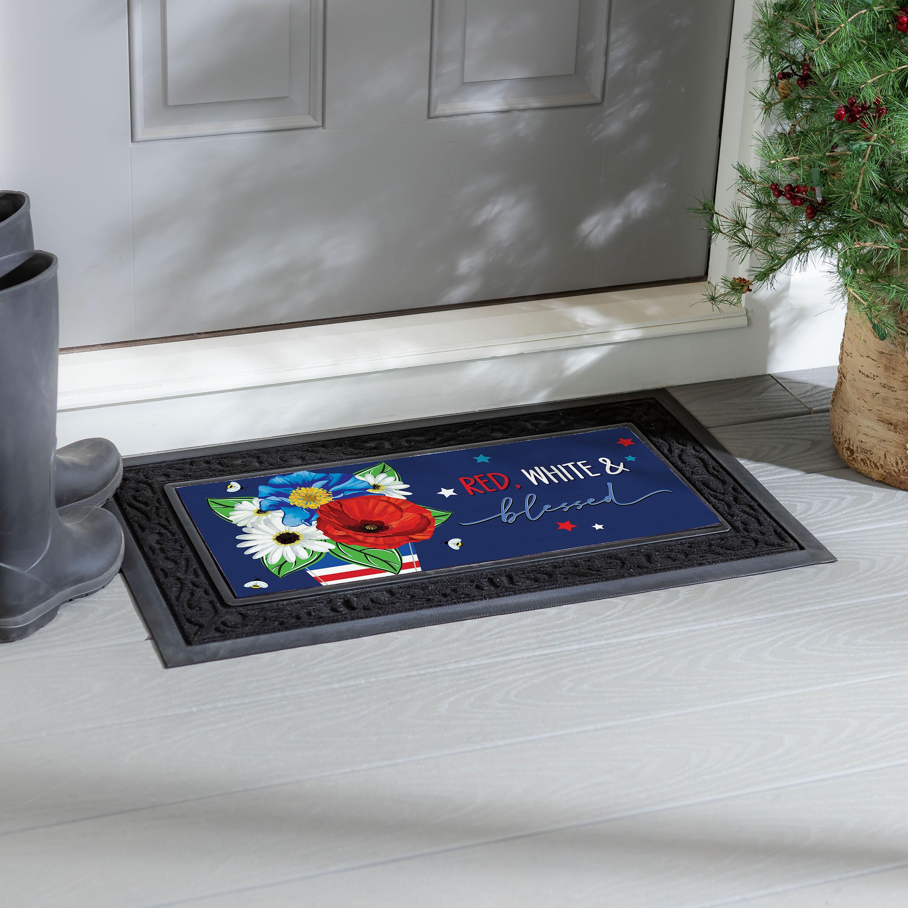 Red, White, & Blue Blessed Sassafras Switch Mat – Evergreen