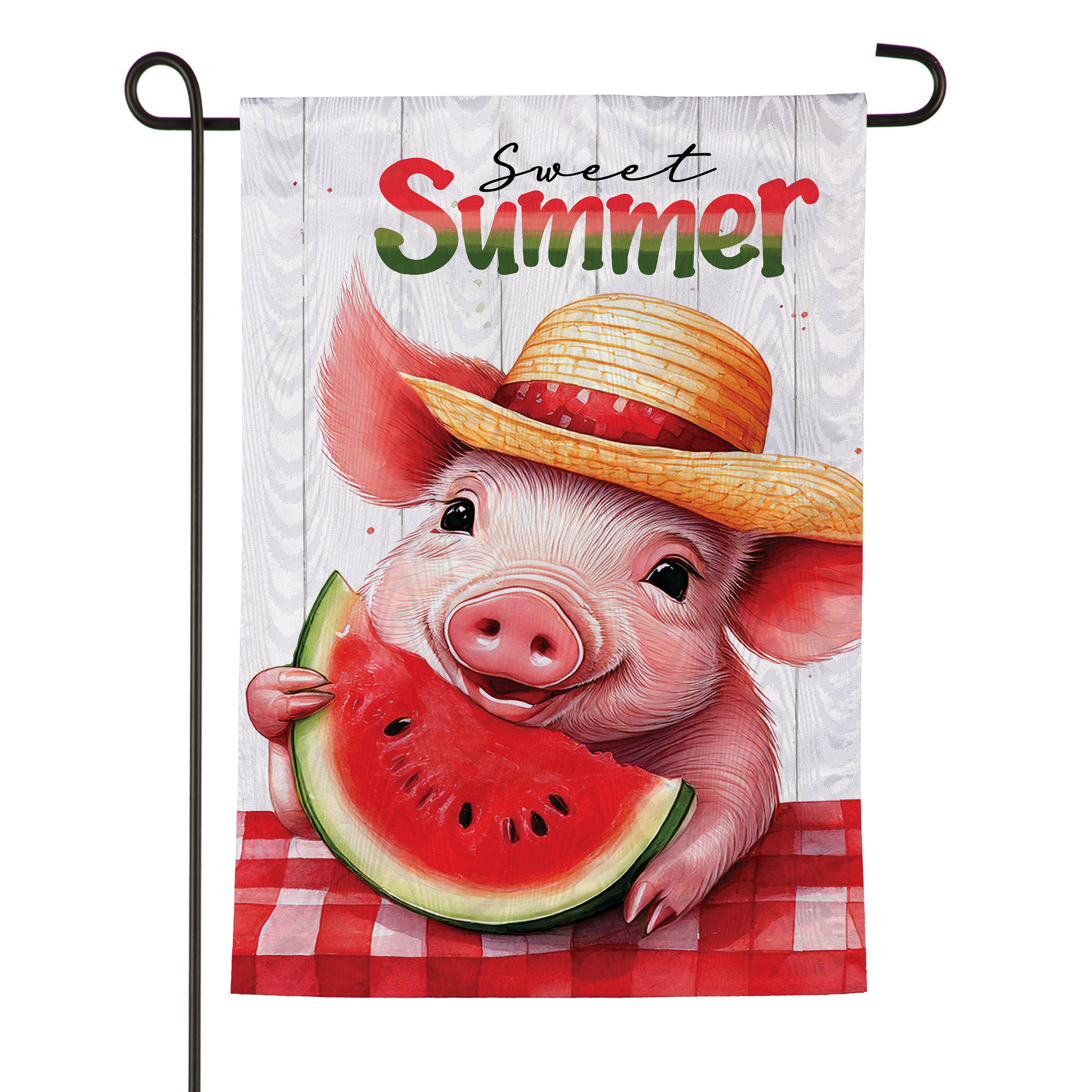 Moire Garden Flag – Evergreen