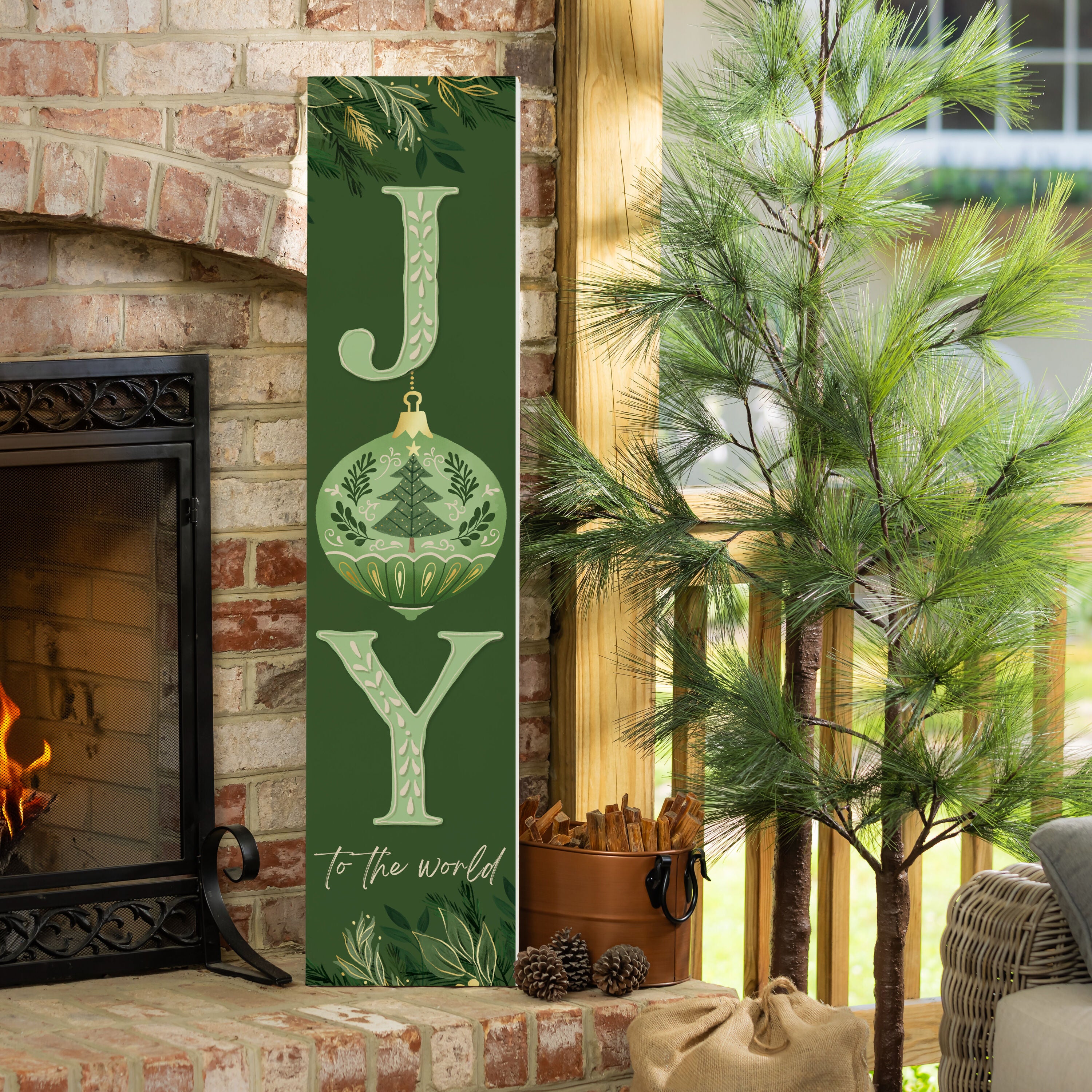 Holiday Porch Leaners – Evergreen