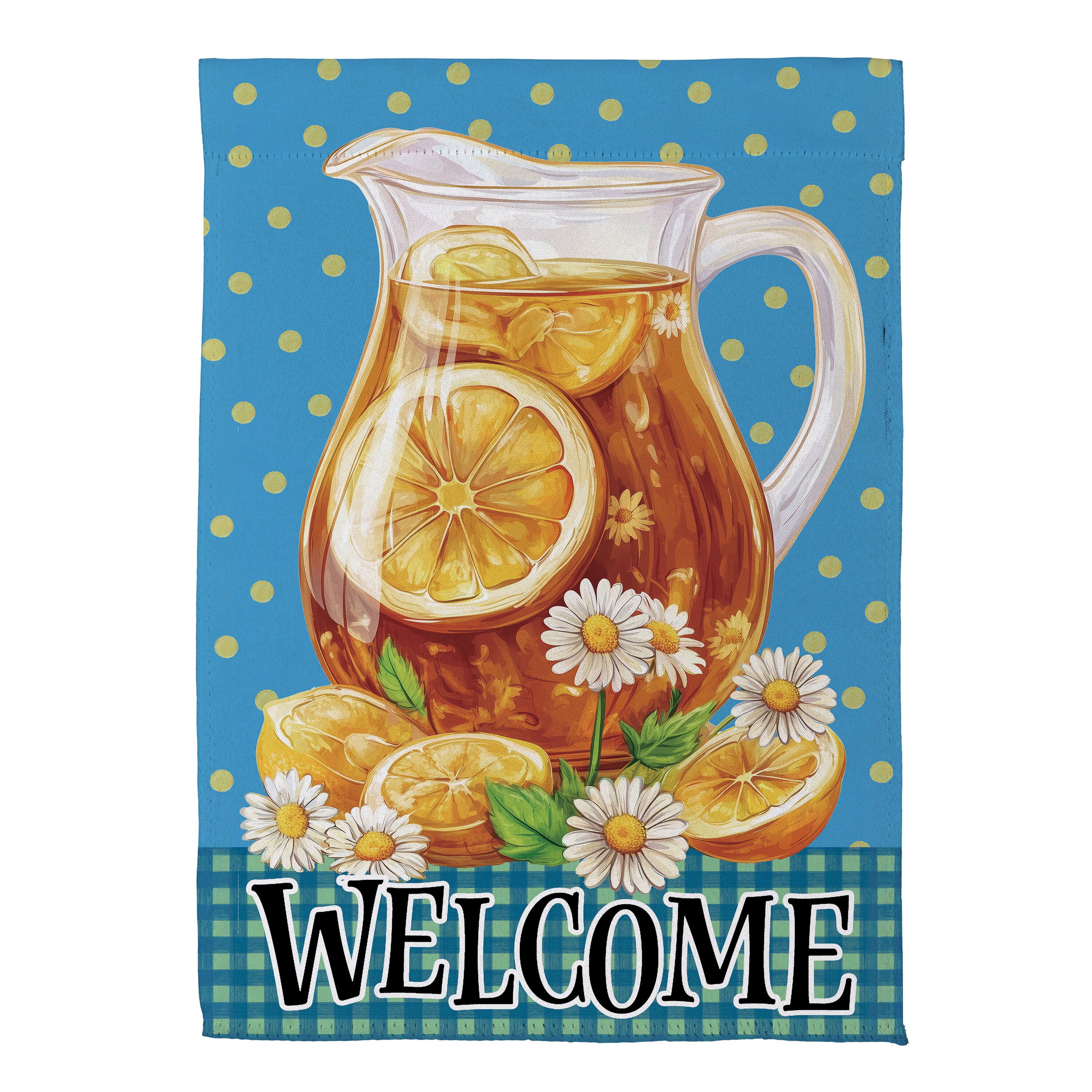 Evergreen Sweet Tea Welcome Garden Flag - Thumbnail 2