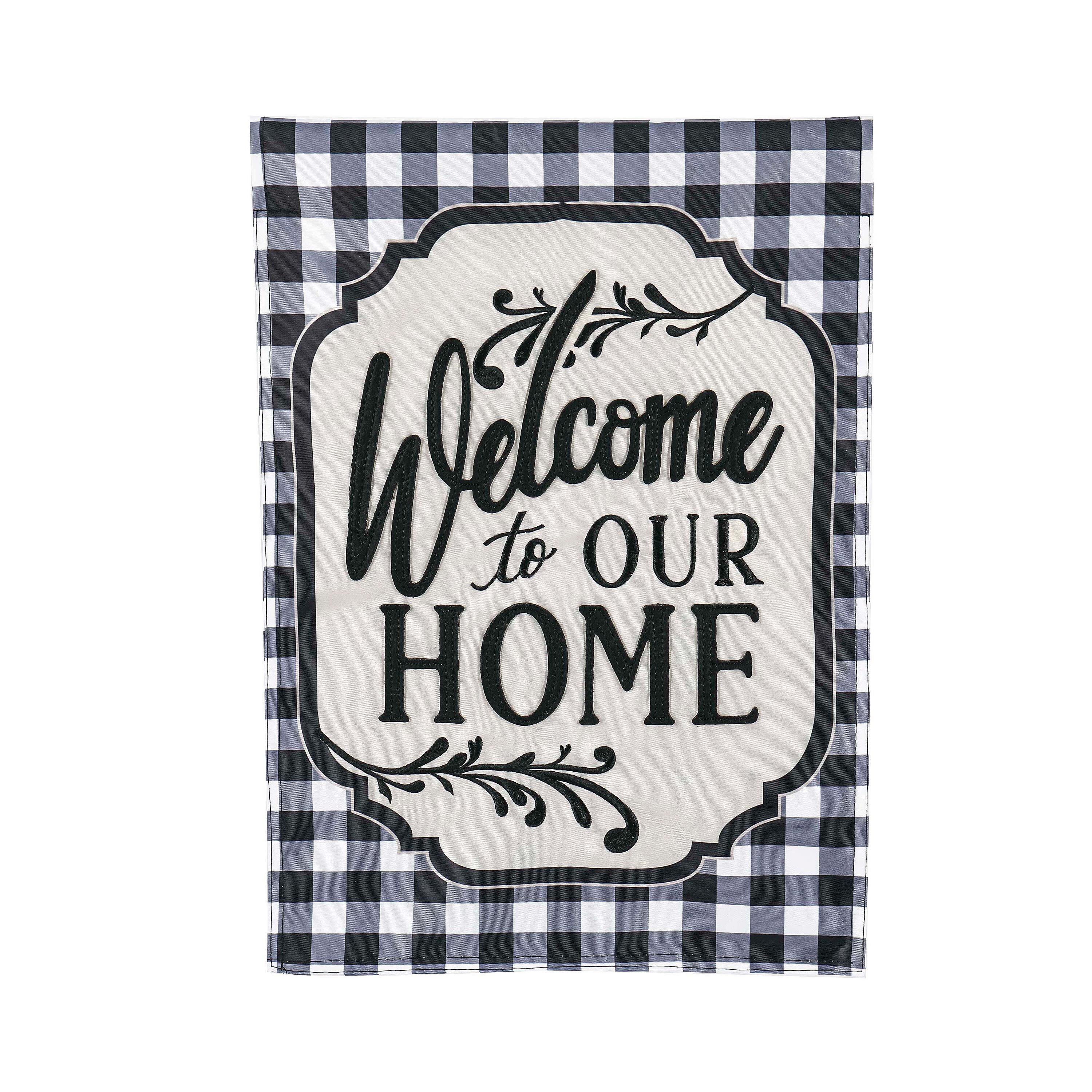 Evergreen Welcome Home House Flag