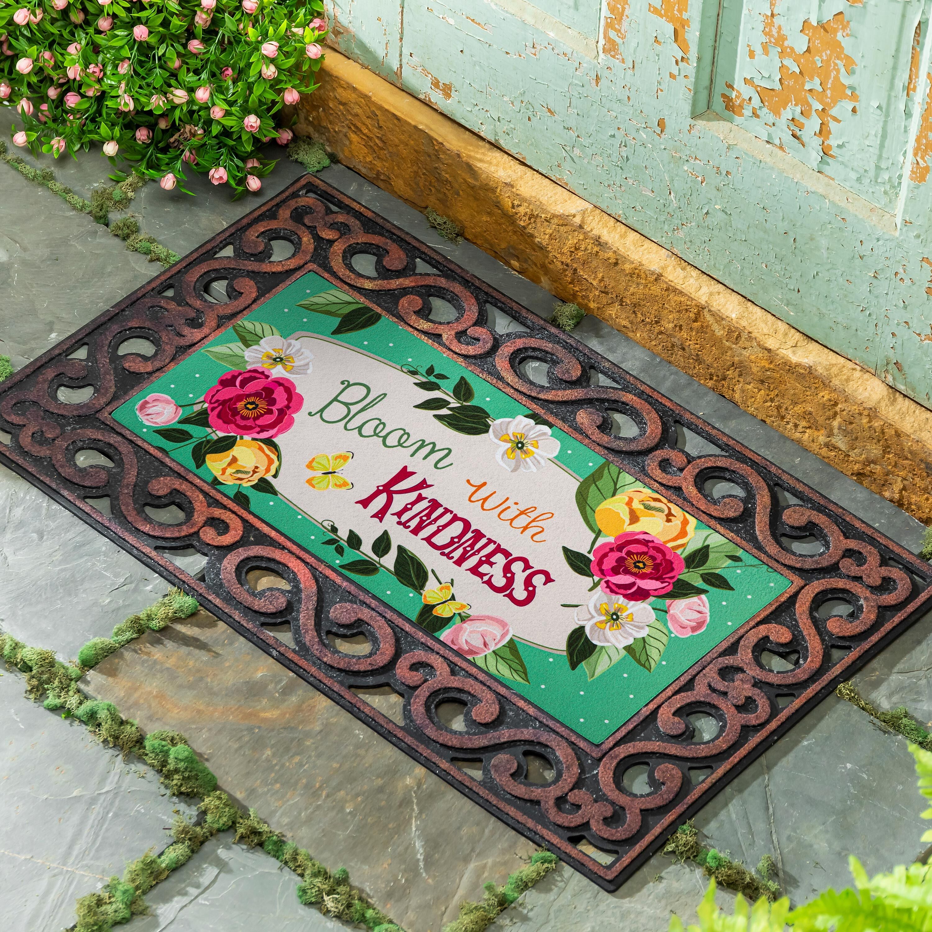 Bloom with Kindness Sassafras Switch Mat – Evergreen