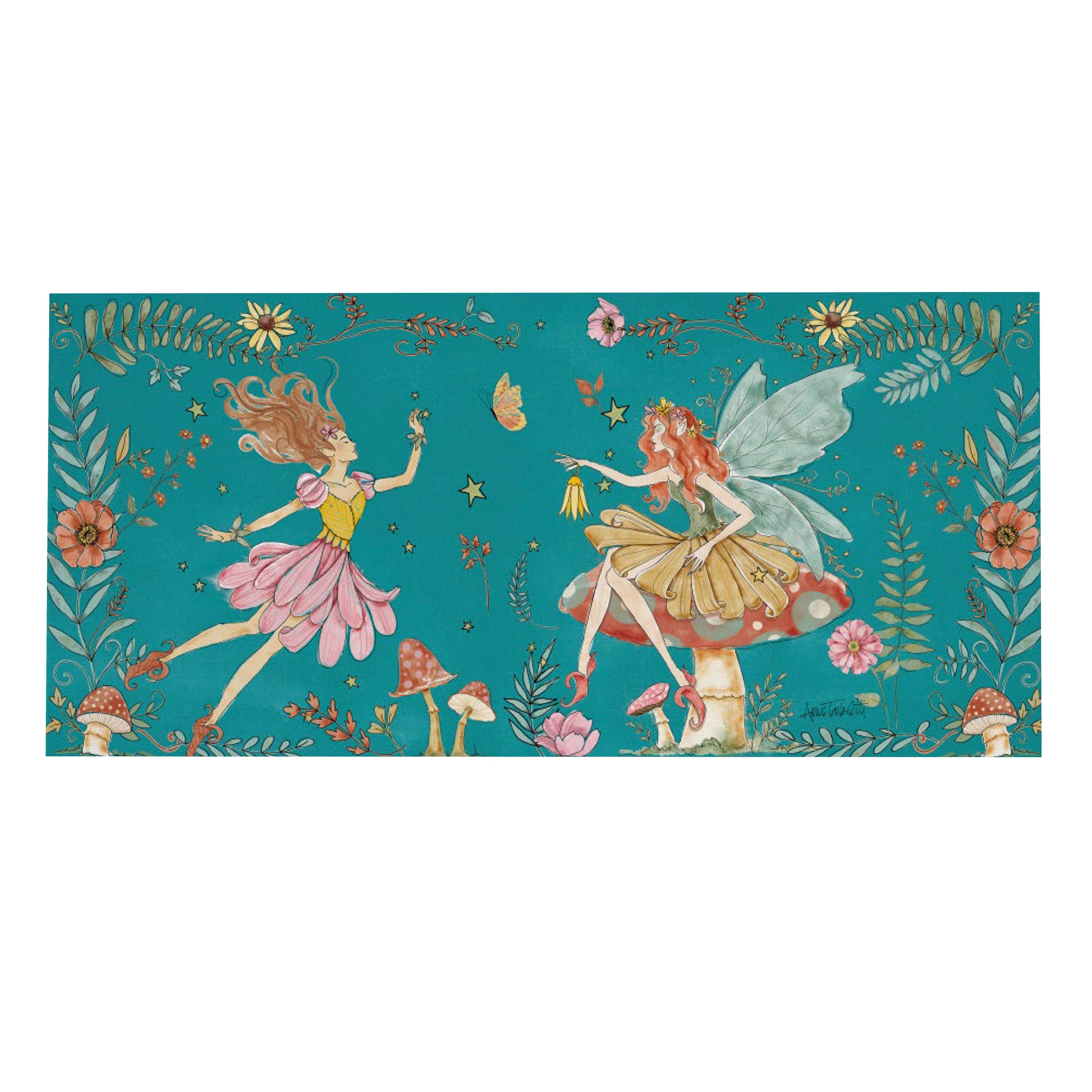 Garden Of Wonder Teal Sassafras Switch Mat – Evergreen