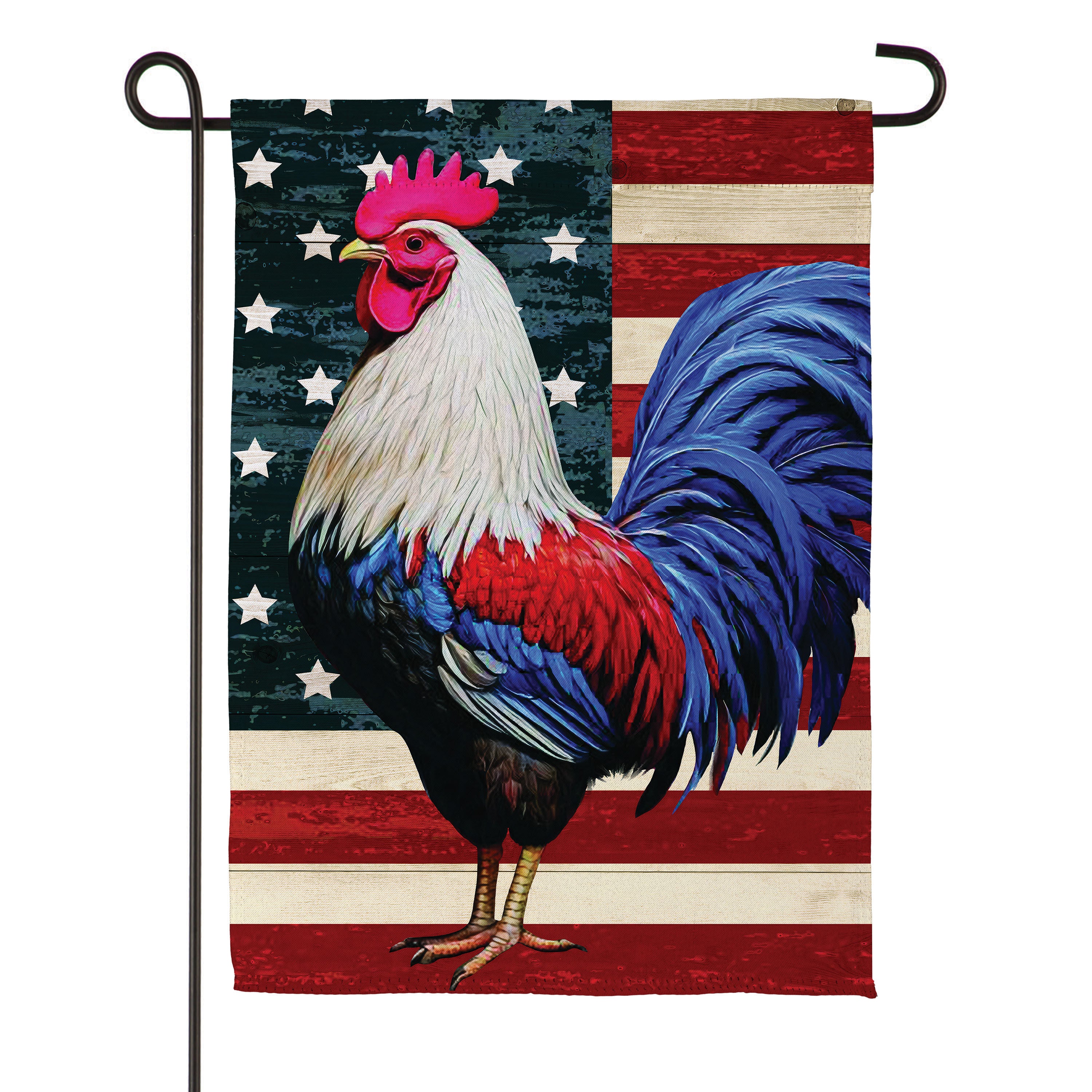 Evergreen All American Rooster Garden Flag - Thumbnail 4