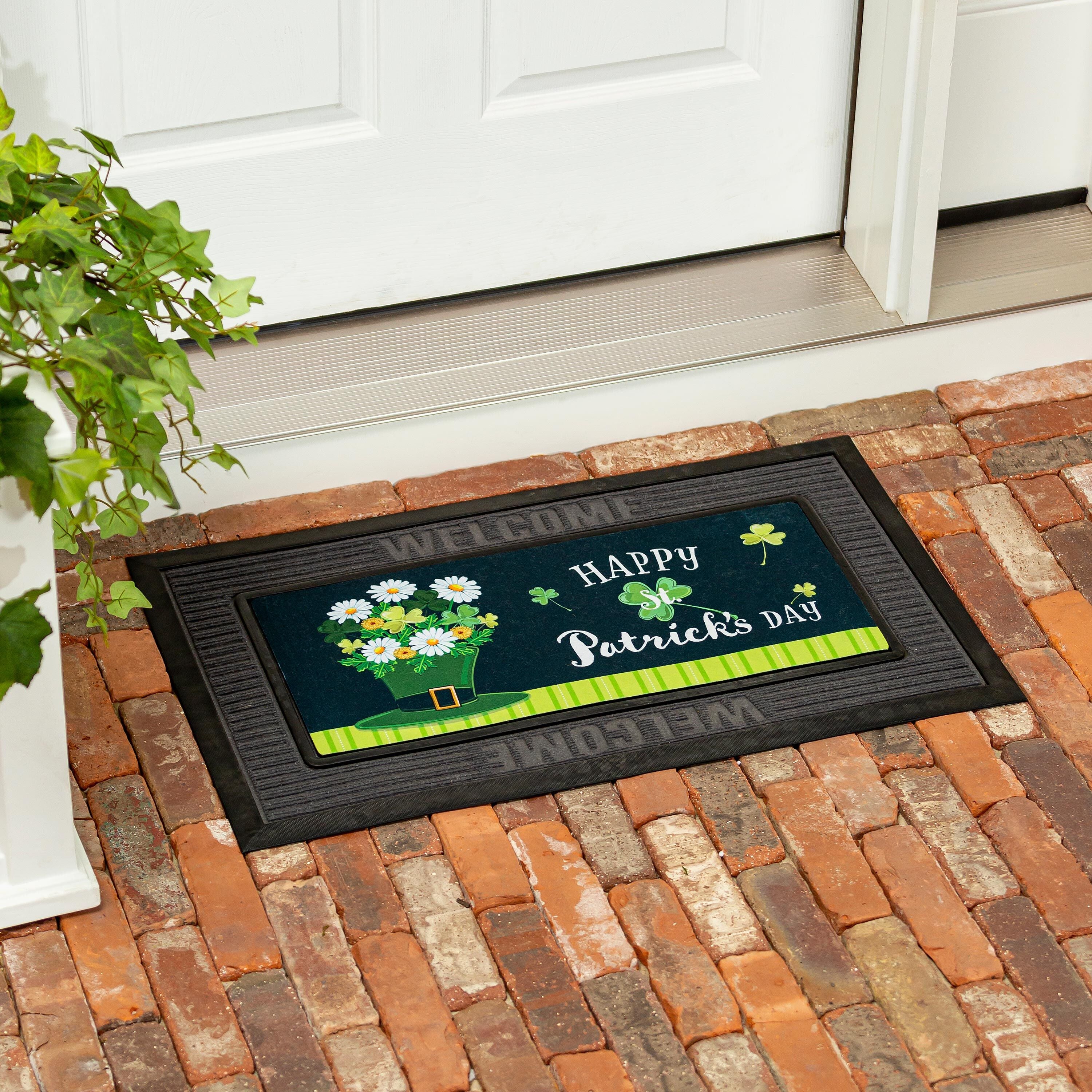 Evergreen St. Paddy's Day Banner – Tappeto Decorativo In Sassofrasso Con Motivi Irlandesi