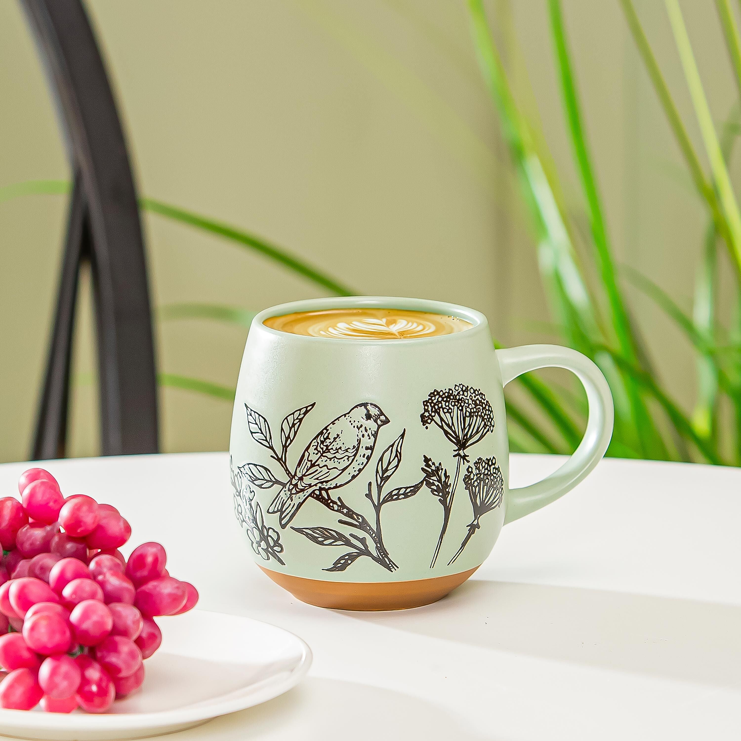 Artisan Series VII Green Ceramic Cup, 15oz, Giftbox – Evergreen