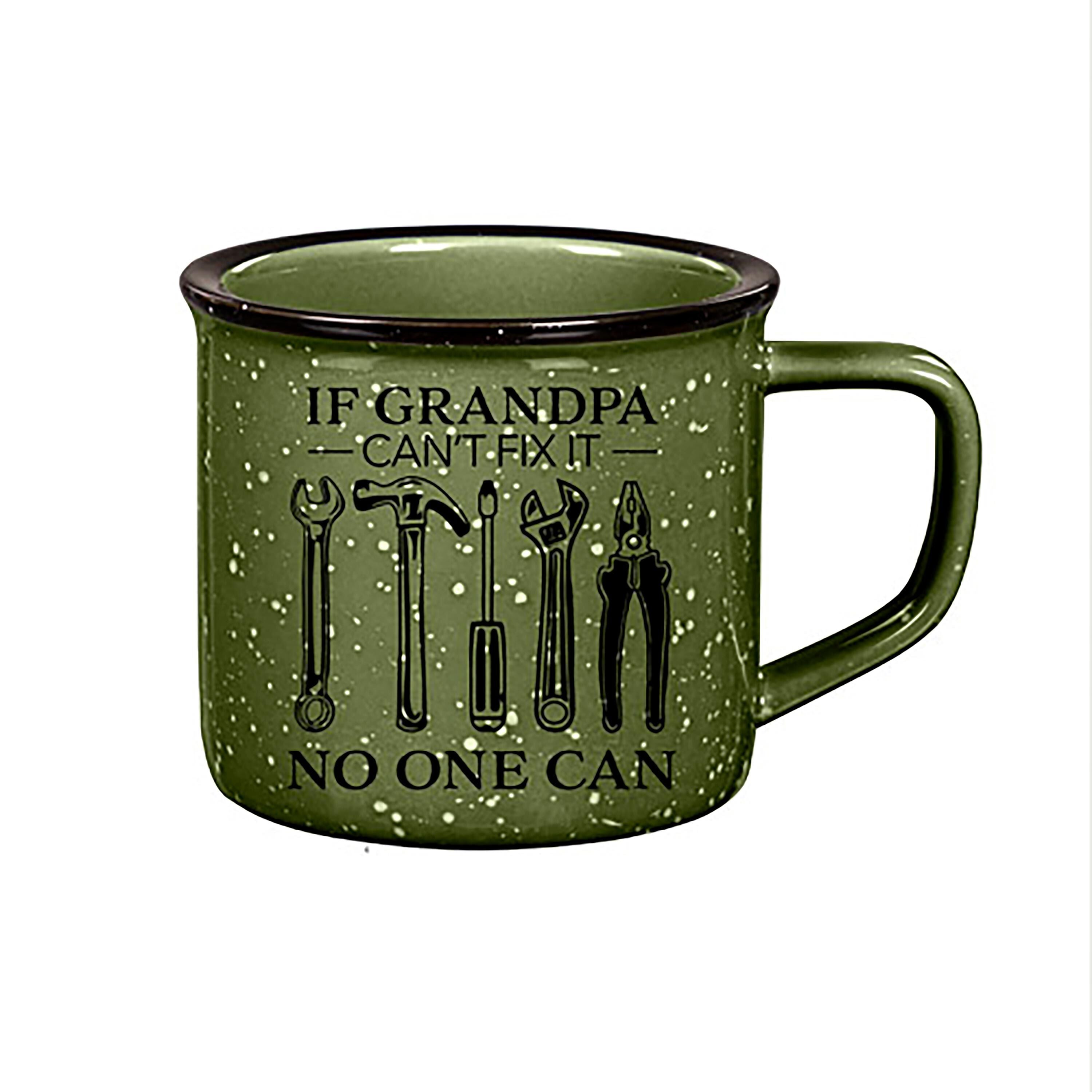 Grandpa Green Ceramic Cozy Cup, 15oz, Gift Box – Evergreen