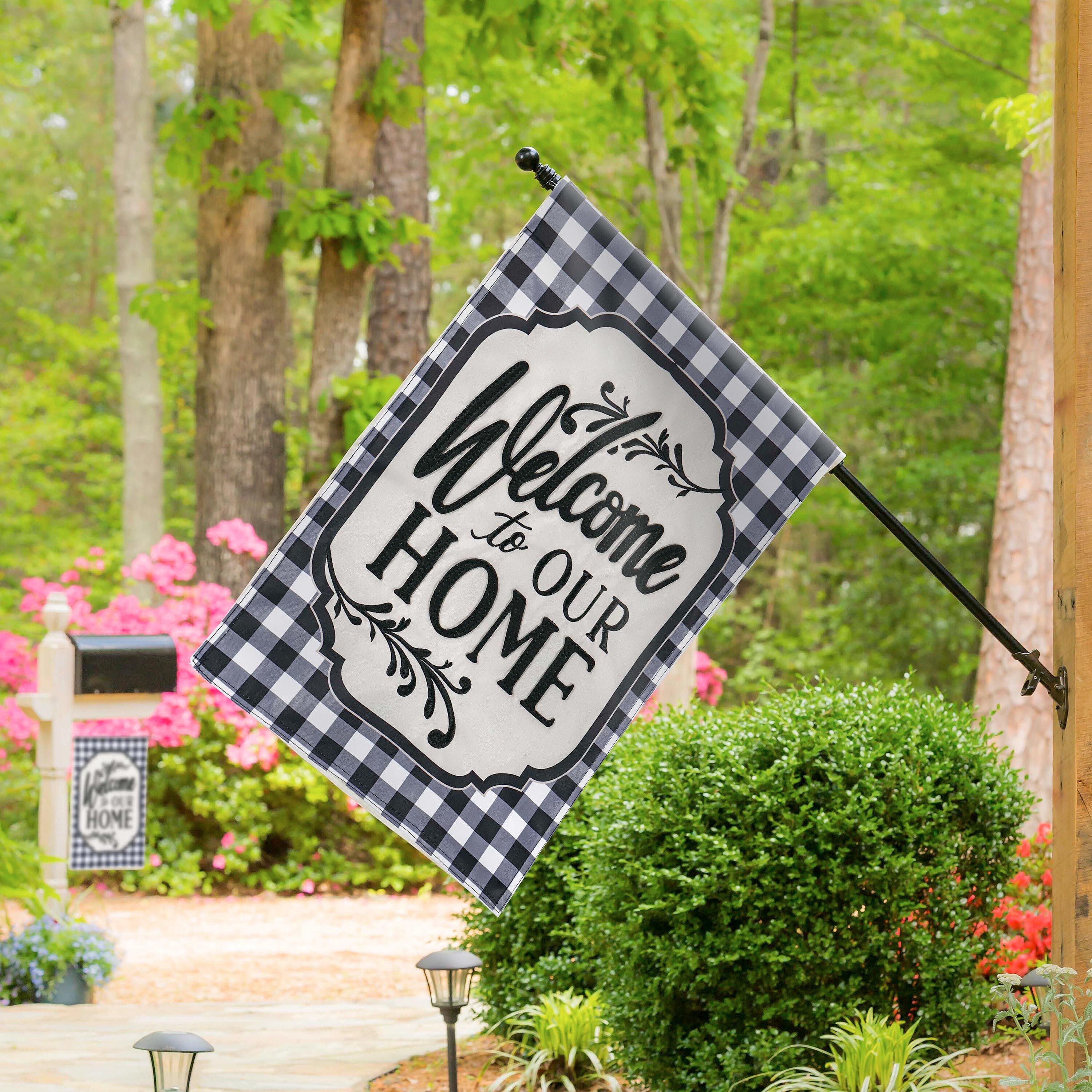 Evergreen Welcome Home House Flag - Thumbnail 2