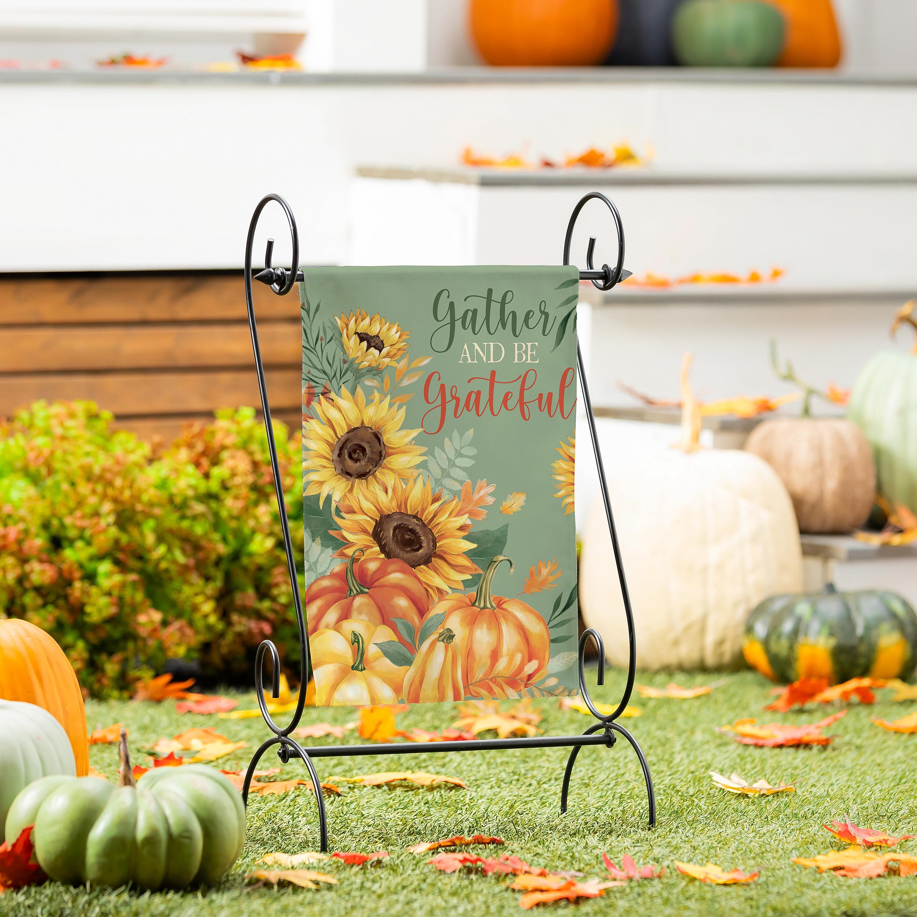 Evergreen Grateful Gatherings Garden Flag