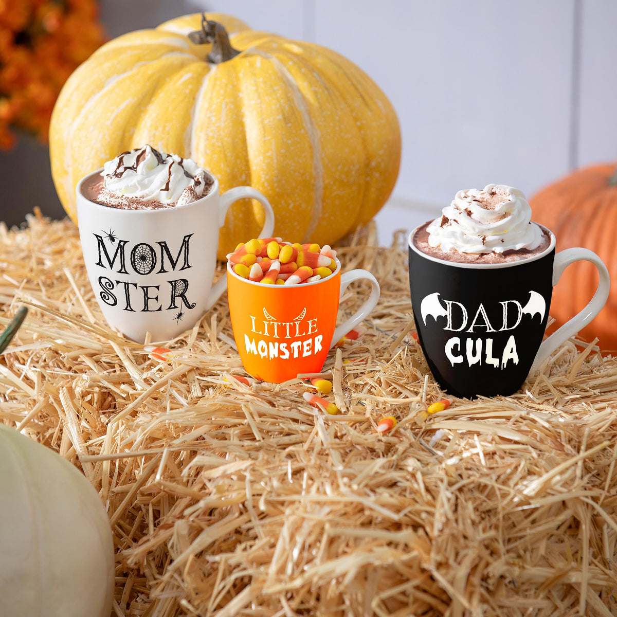 Ceramic Cup O' Java Cup Gift Set, Monster Family – Evergreen