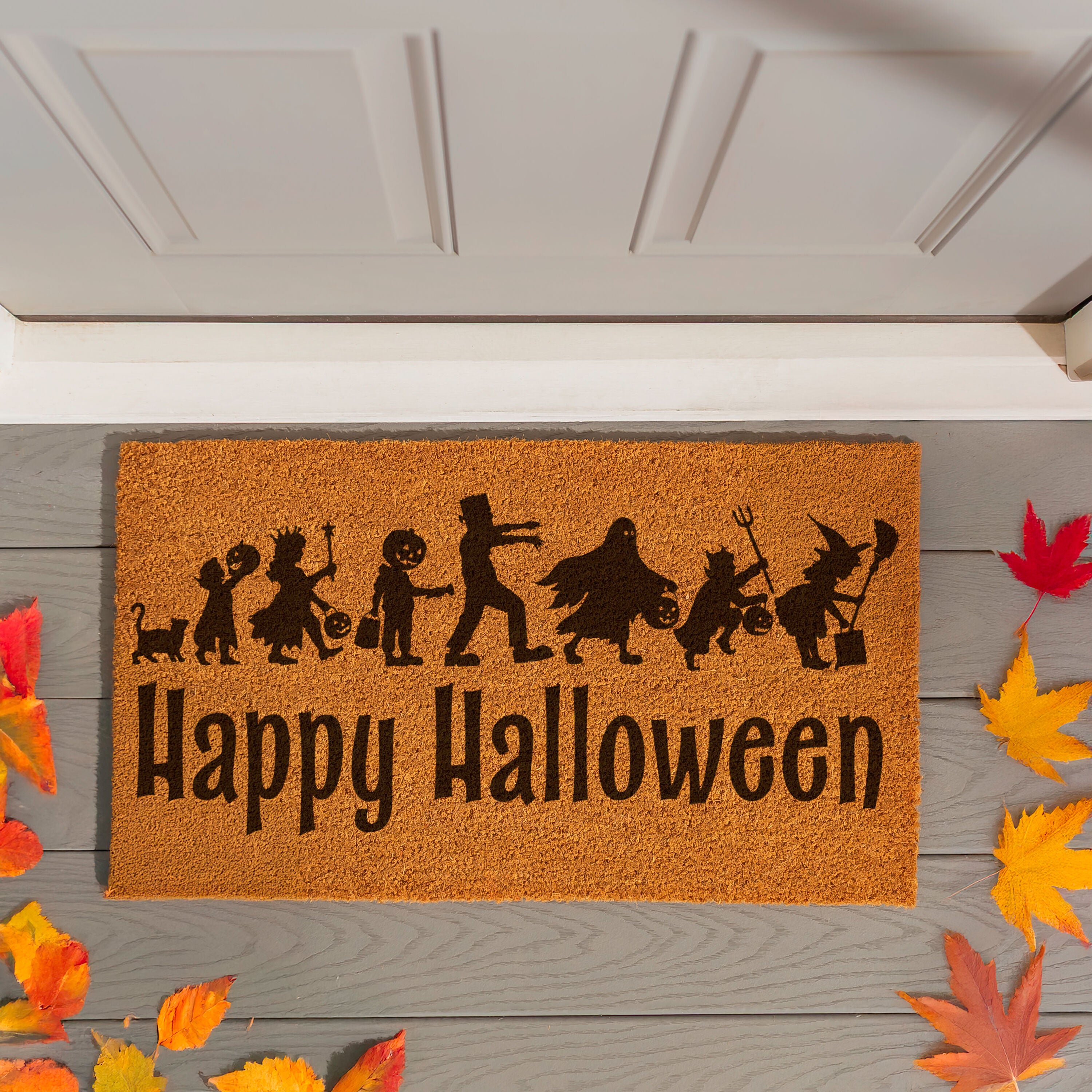 Evergreen Haunted House Coir Mat