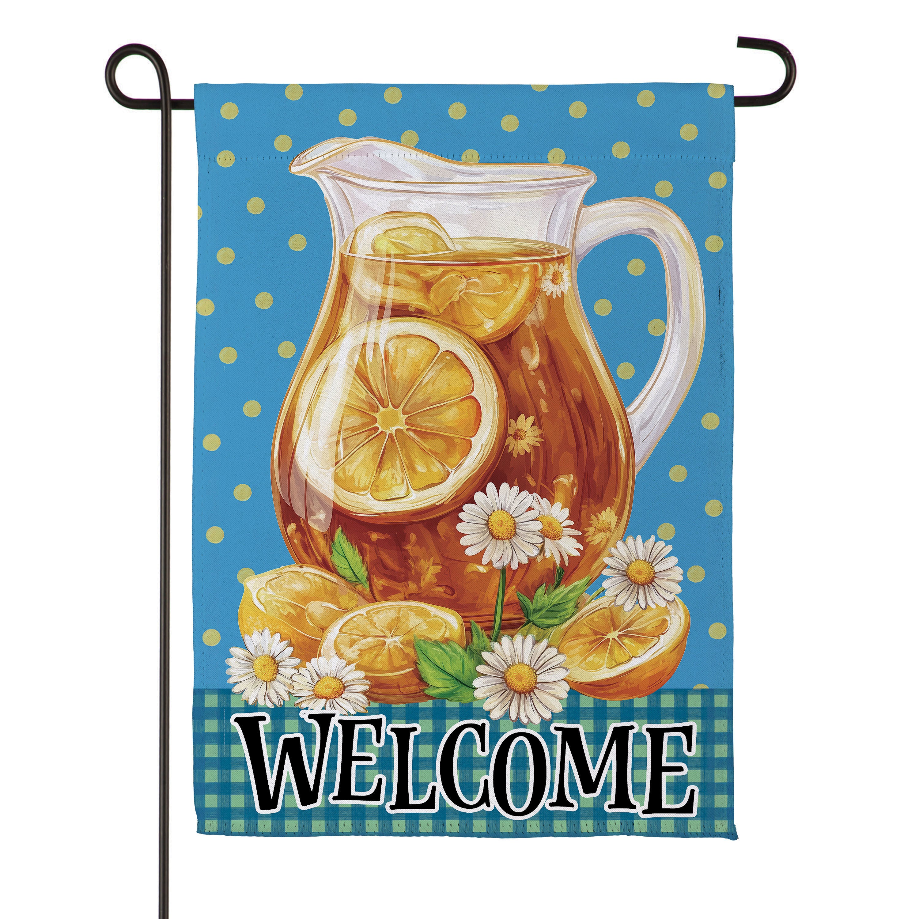 Evergreen Sweet Tea Welcome Garden Flag