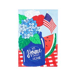 My Home Sweet Home Garden Burlap Flag