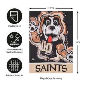 New Orleans Saints Justin Patten Suede Garden Flag