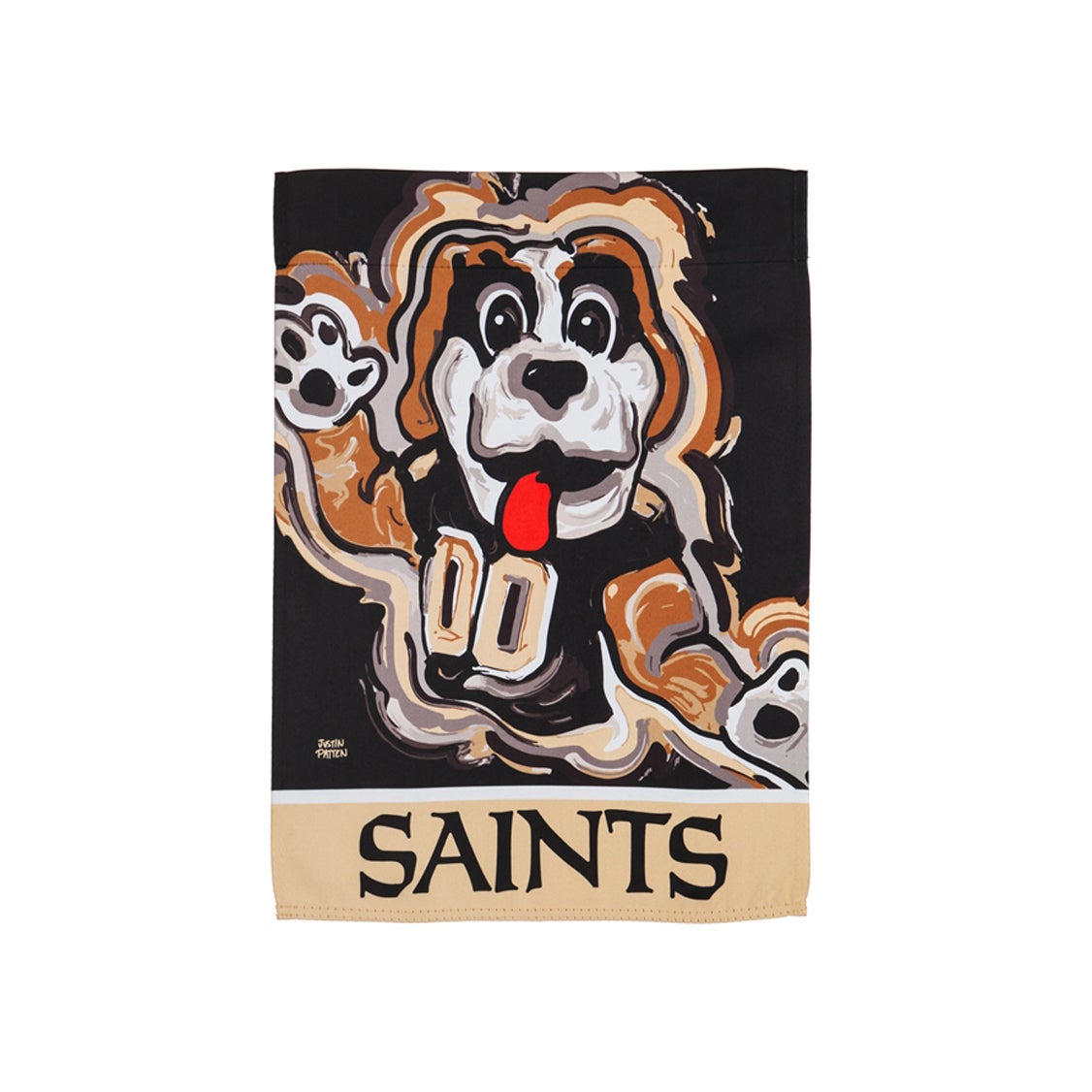 New Orleans Saints Justin Patten Suede Garden Flag