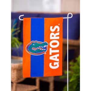 University of Florida Mixed-Material Embellished Appliqué Garden Flag