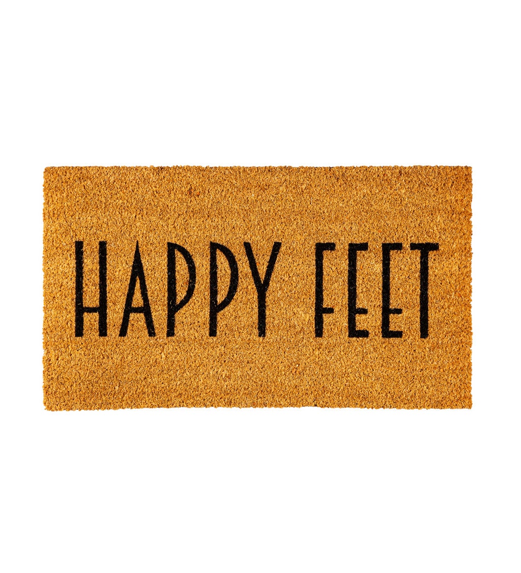 Happy Feet Coir Mat