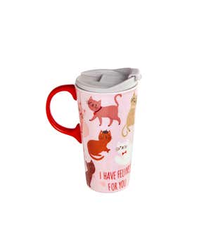 Ceramic Travel Cup With Box, 17 Oz, Funny Valentines