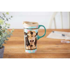 Myrtle Ceramic Travel Coffee Mug