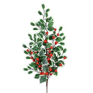 Holly Berries Christmas Stem