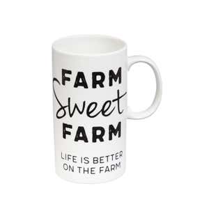 Farm Sweet Farm Tall Ceramic Cup