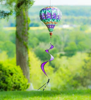 Home Clematis Burlap Balloon Spinner
