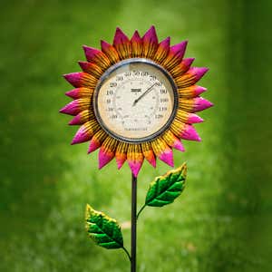 Bee Thermometer Garden Stake