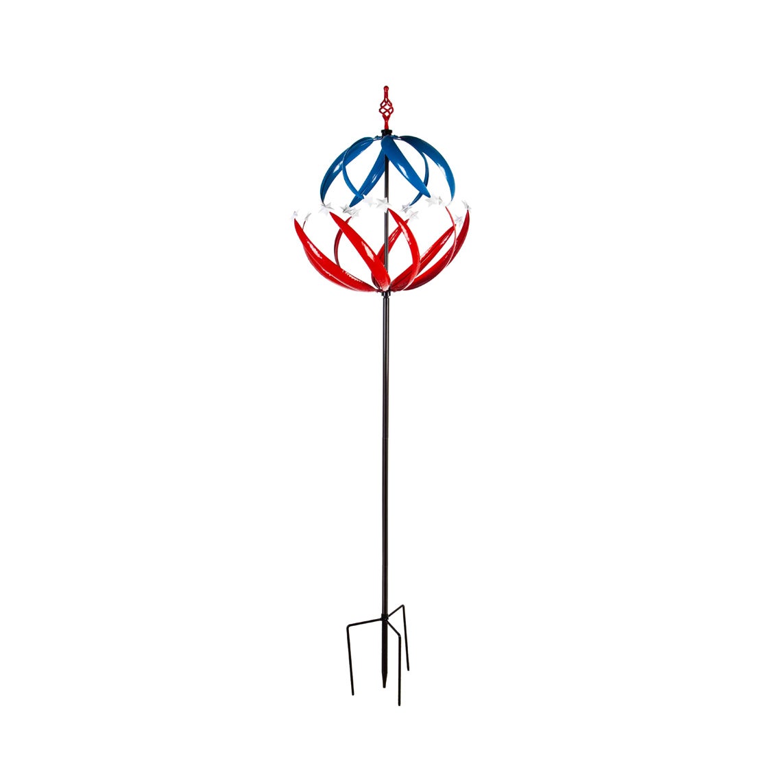 85"H Wind Spinner, Patriotic Stars