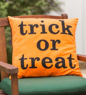 Trick or Treat Pillow 18"x18"