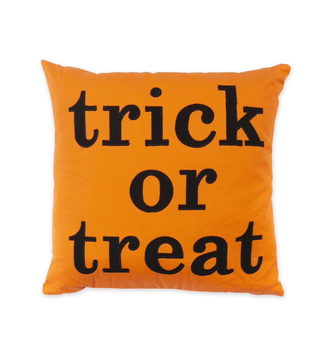 Trick or Treat Pillow 18"x18"