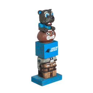 Carolina Panthers Tiki Team Totem Garden Statue