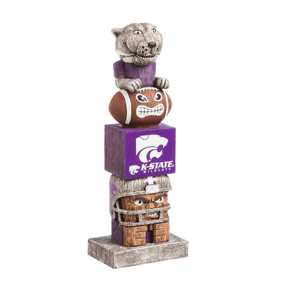 Kansas State Wildcats Tiki Team Totem Garden Statue