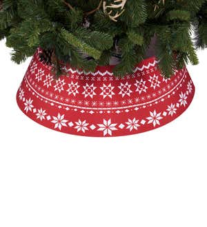 30" Christmas Sweater Fabric Tree Collar