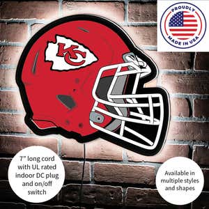 Kansas City Chiefs LED Helmet Wall Decor